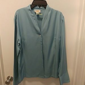 Blue Talbots blouse